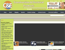 Tablet Screenshot of constructionandelectrical.com